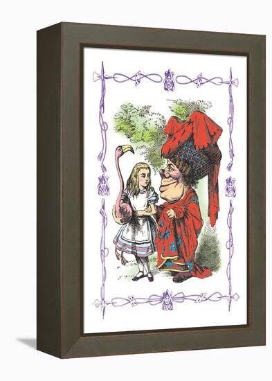 Alice in Wonderland: Alice and the Duchess-John Tenniel-Framed Stretched Canvas