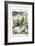 Alice in Wonderland: Alice and the Enormous Puppy-John Tenniel-Framed Art Print