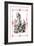 Alice in Wonderland: Alice Tips over the Jury Box-John Tenniel-Framed Art Print