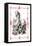 Alice in Wonderland: Alice Tips over the Jury Box-John Tenniel-Framed Stretched Canvas