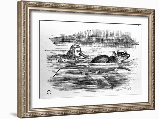 Alice in Wonderland by Lewis Carroll (E. Dodgson). Illustration of the First Edition by Tenniel, 18-John Tenniel-Framed Giclee Print