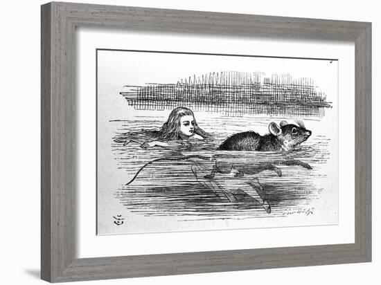 Alice in Wonderland by Lewis Carroll (E. Dodgson). Illustration of the First Edition by Tenniel, 18-John Tenniel-Framed Giclee Print