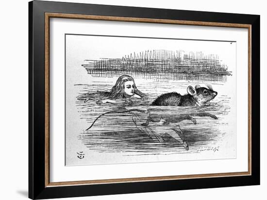 Alice in Wonderland by Lewis Carroll (E. Dodgson). Illustration of the First Edition by Tenniel, 18-John Tenniel-Framed Giclee Print