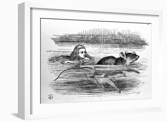 Alice in Wonderland by Lewis Carroll (E. Dodgson). Illustration of the First Edition by Tenniel, 18-John Tenniel-Framed Giclee Print