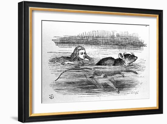 Alice in Wonderland by Lewis Carroll (E. Dodgson). Illustration of the First Edition by Tenniel, 18-John Tenniel-Framed Giclee Print