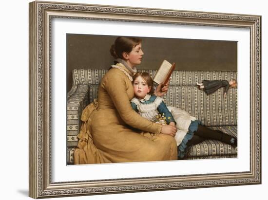 Alice in Wonderland, C.1879-George Dunlop Leslie-Framed Giclee Print