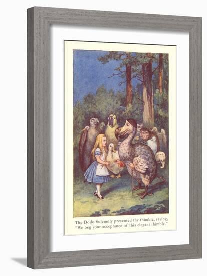 Alice in Wonderland, Caucus Race-null-Framed Art Print