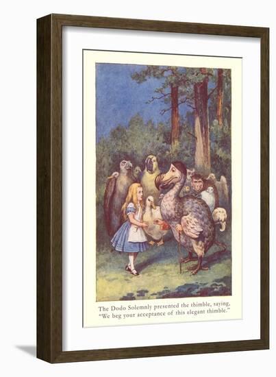 Alice in Wonderland, Caucus Race-null-Framed Art Print
