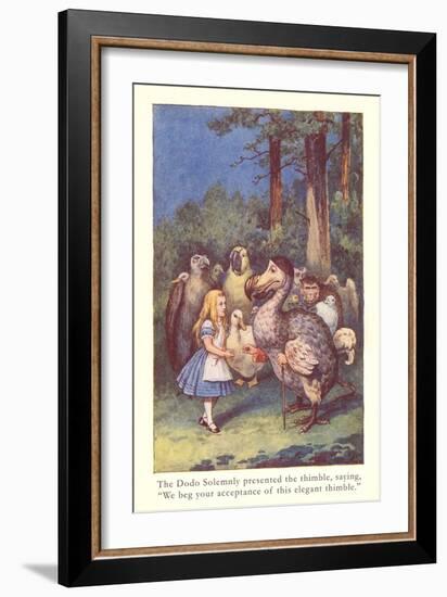 Alice in Wonderland, Caucus Race-null-Framed Art Print