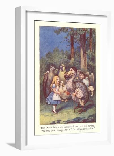 Alice in Wonderland, Caucus Race-null-Framed Art Print