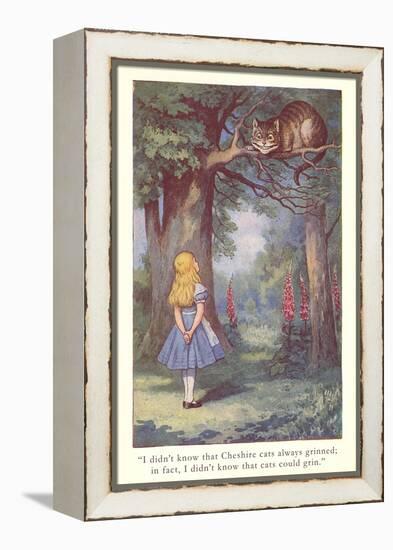 Alice in Wonderland, Cheshire Cat-null-Framed Stretched Canvas