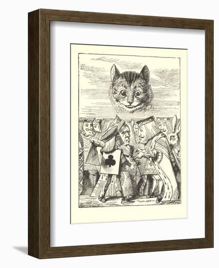 Alice in Wonderland, Cheshire Cat-null-Framed Art Print