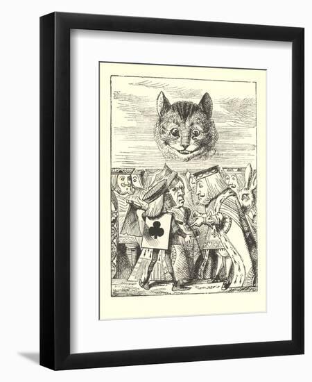Alice in Wonderland, Cheshire Cat-null-Framed Art Print