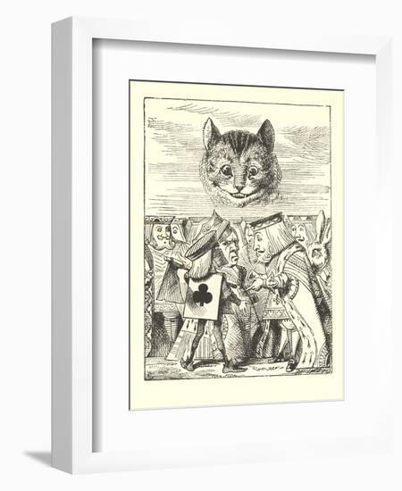 Alice in Wonderland, Cheshire Cat-null-Framed Art Print