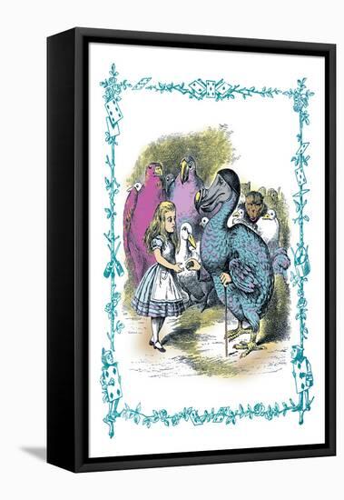 Alice in Wonderland: Dodo Gives Alice a Thimble-John Tenniel-Framed Stretched Canvas