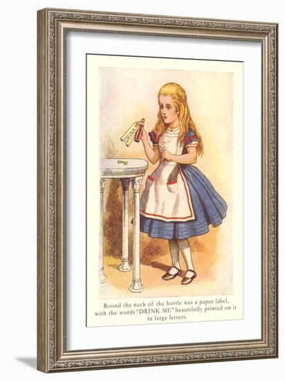 Alice in Wonderland, Drink Me-null-Framed Art Print