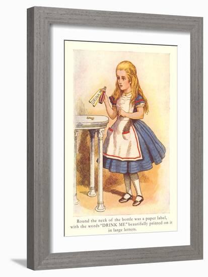 Alice in Wonderland, Drink Me-null-Framed Art Print