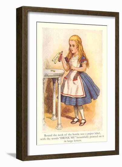 Alice in Wonderland, Drink Me-null-Framed Art Print