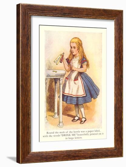 Alice in Wonderland, Drink Me-null-Framed Art Print