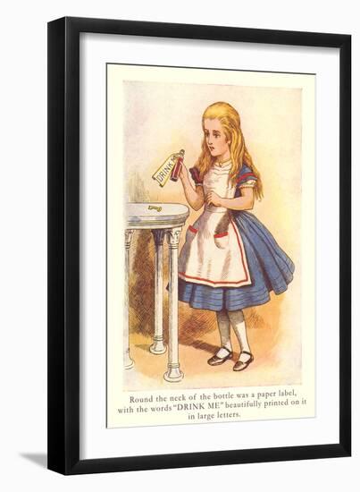 Alice in Wonderland, Drink Me-null-Framed Art Print