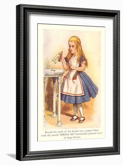 Alice in Wonderland, Drink Me-null-Framed Art Print