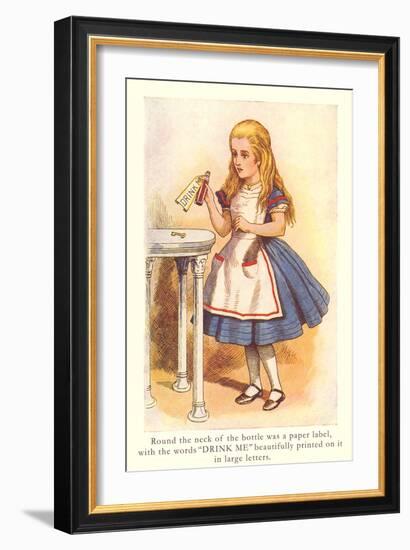 Alice in Wonderland, Drink Me-null-Framed Art Print