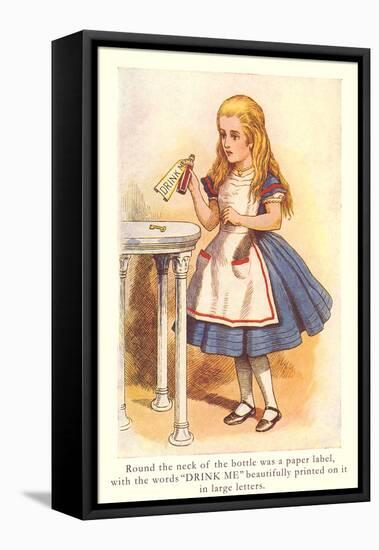 Alice in Wonderland, Drink Me-null-Framed Stretched Canvas