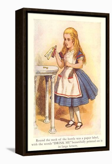 Alice in Wonderland, Drink Me-null-Framed Stretched Canvas