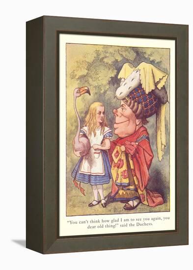 Alice in Wonderland, Duchess and Flamingo-null-Framed Stretched Canvas