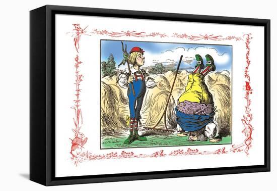 Alice in Wonderland: Father William and the Young Man-John Tenniel-Framed Stretched Canvas