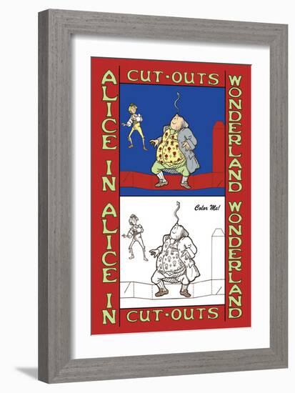 Alice in Wonderland: Father William Balances an Eel-John Tenniel-Framed Art Print