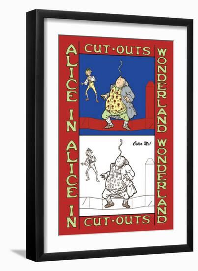 Alice in Wonderland: Father William Balances an Eel-John Tenniel-Framed Art Print