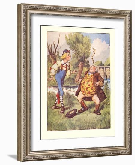 Alice in Wonderland, Father William-null-Framed Art Print