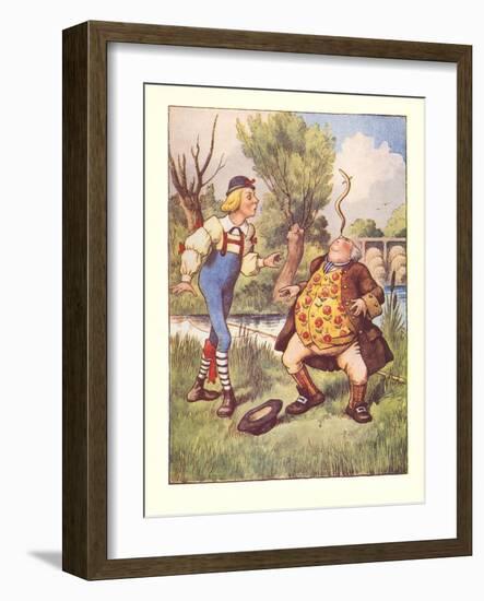 Alice in Wonderland, Father William-null-Framed Art Print