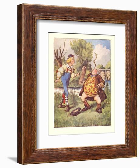Alice in Wonderland, Father William-null-Framed Art Print