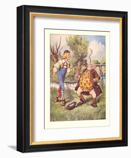 Alice in Wonderland, Father William-null-Framed Art Print