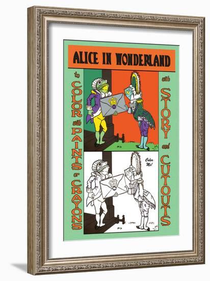 Alice in Wonderland: Frontman and Footman-John Tenniel-Framed Art Print