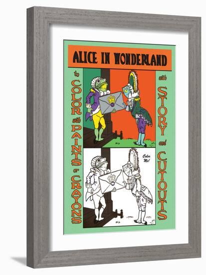 Alice in Wonderland: Frontman and Footman-John Tenniel-Framed Art Print