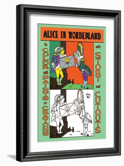 Alice in Wonderland: Frontman and Footman-John Tenniel-Framed Art Print