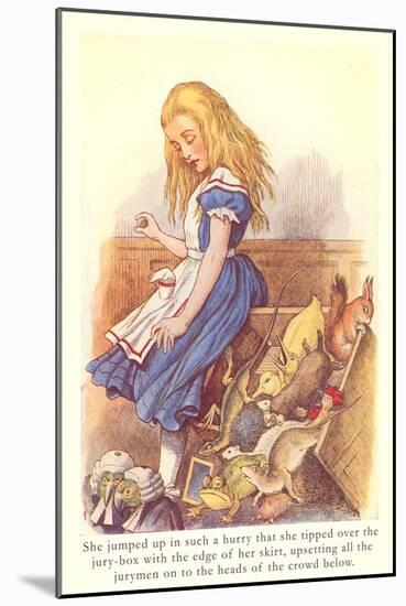 Alice in Wonderland, Jury Box-null-Mounted Art Print