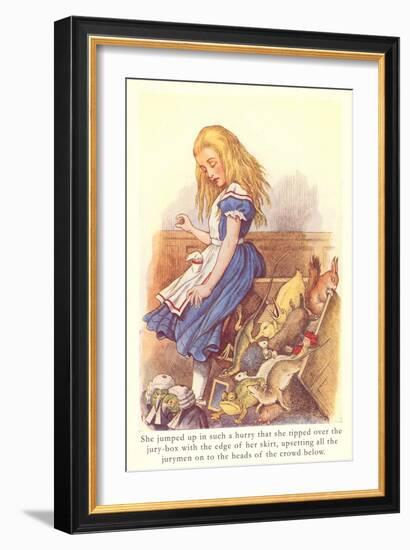 Alice in Wonderland, Jury Box-null-Framed Art Print