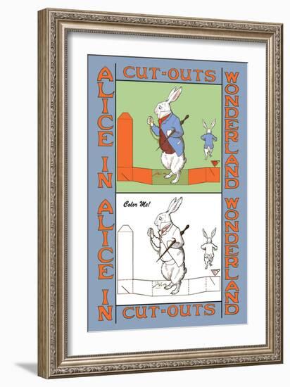 Alice in Wonderland: Late for an Important Date-John Tenniel-Framed Art Print