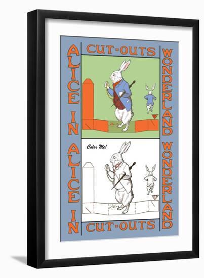 Alice in Wonderland: Late for an Important Date-John Tenniel-Framed Art Print