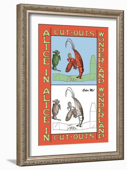 Alice in Wonderland: Lobster-John Tenniel-Framed Art Print