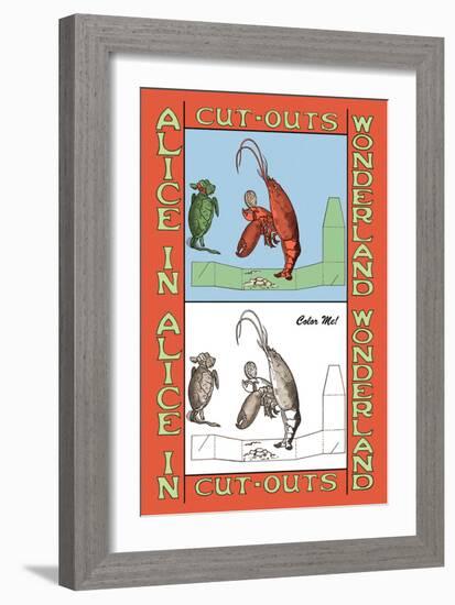 Alice in Wonderland: Lobster-John Tenniel-Framed Art Print