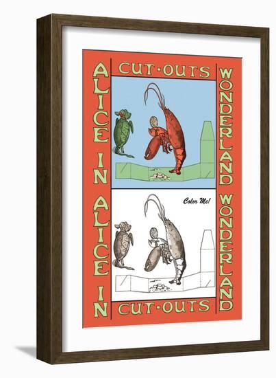 Alice in Wonderland: Lobster-John Tenniel-Framed Art Print