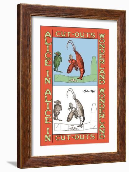 Alice in Wonderland: Lobster-John Tenniel-Framed Art Print