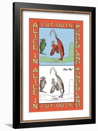 Alice in Wonderland: Lobster-John Tenniel-Framed Art Print