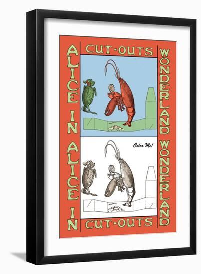 Alice in Wonderland: Lobster-John Tenniel-Framed Art Print