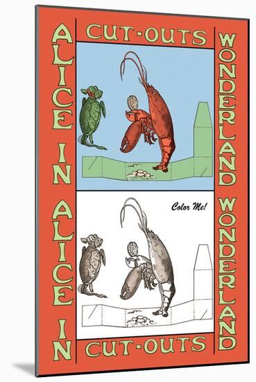 Alice in Wonderland: Lobster-John Tenniel-Mounted Art Print